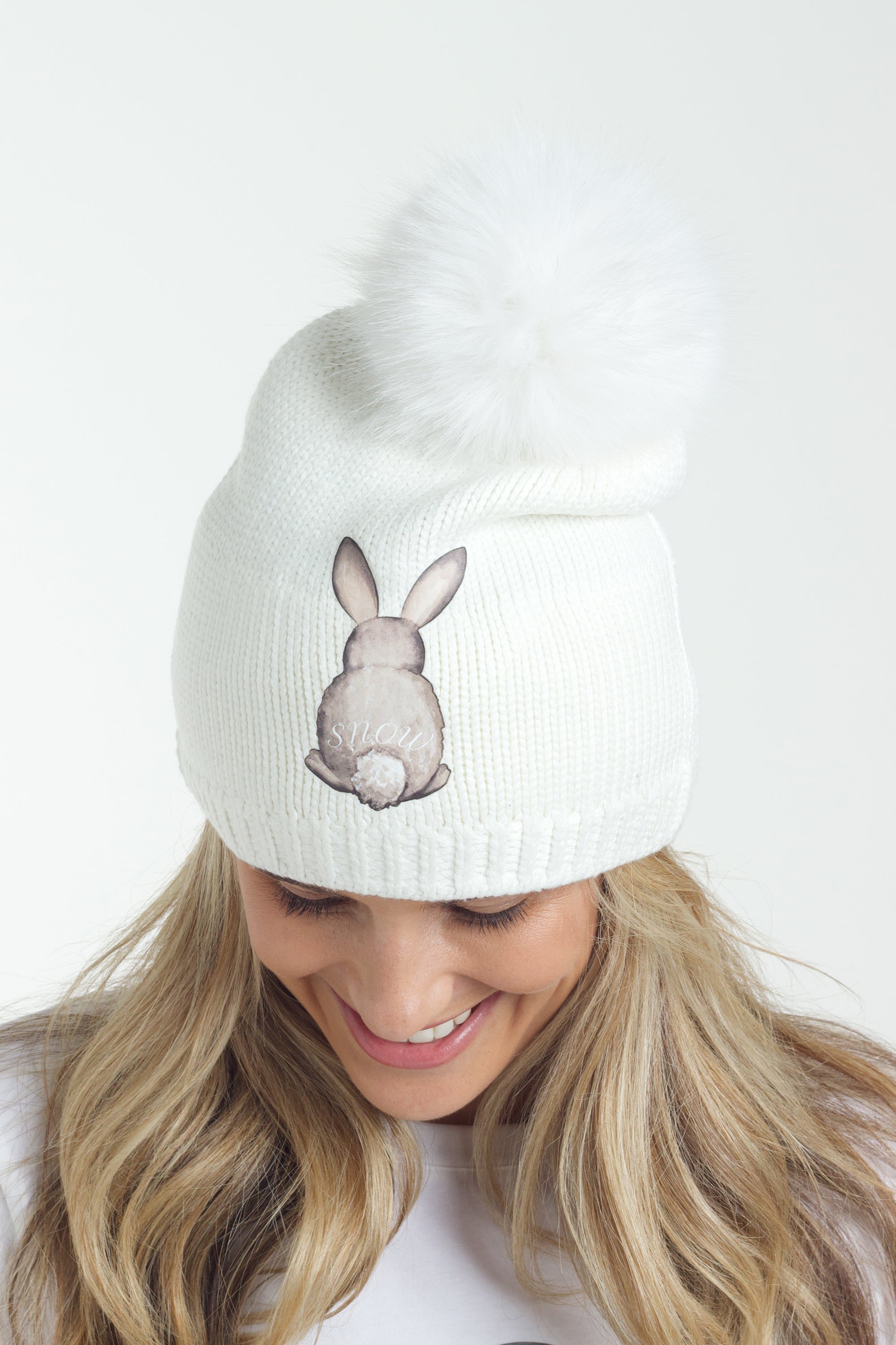 Snuxe Luxe Snowbunny Creme Beanie