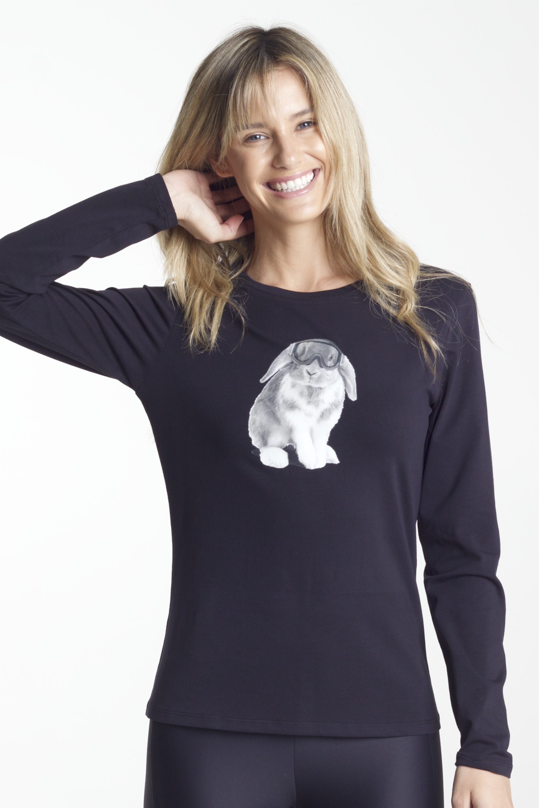 SnowBunny Signature Tee Black