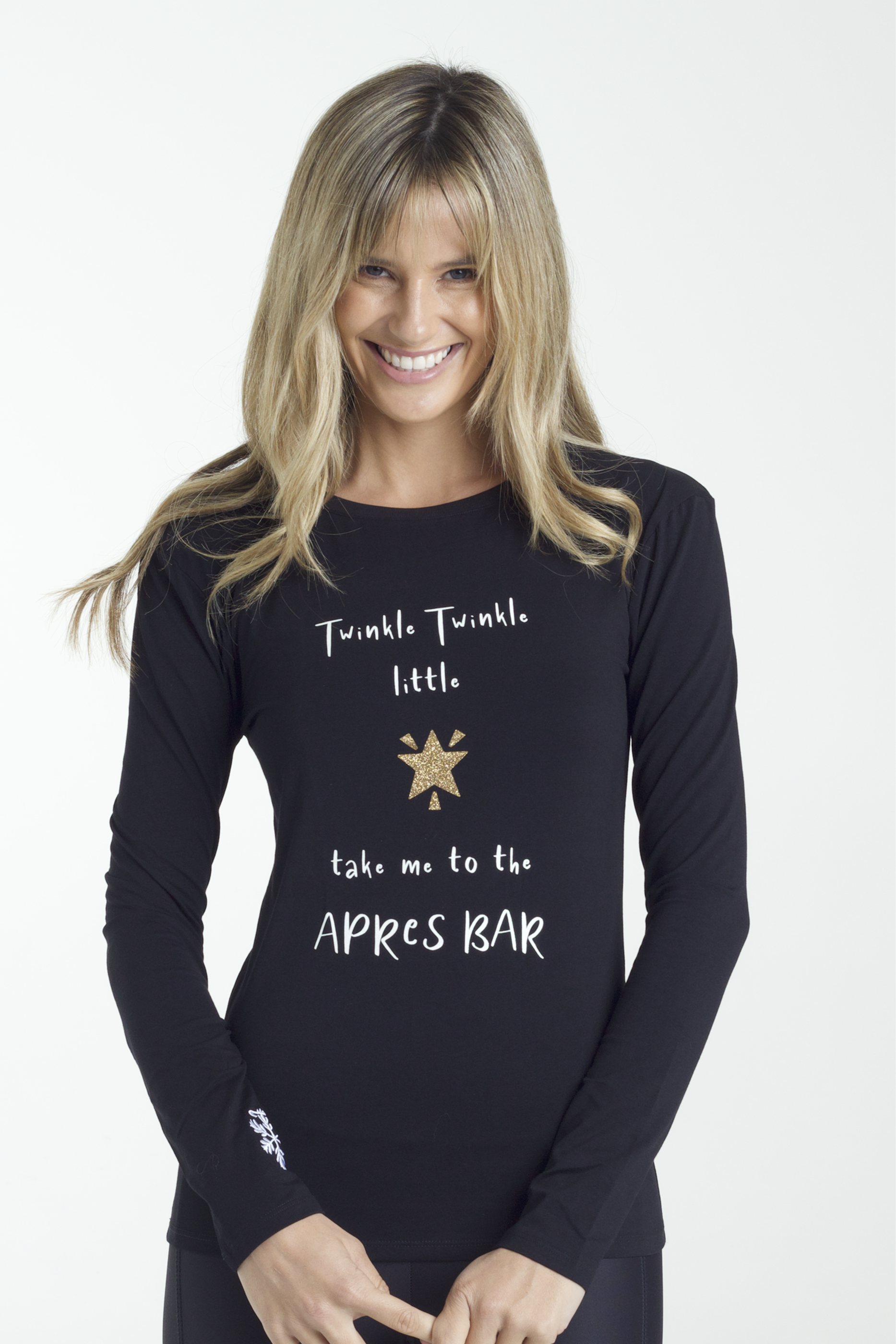The Apres Prayer Black Tee