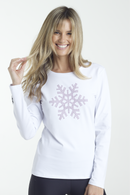 Rose Quartz Studded Snowflake Tee