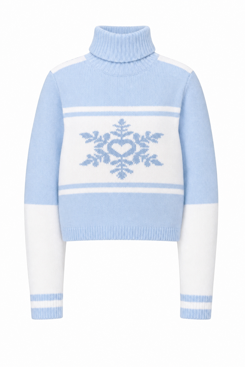Snowflake on my Heart Blue Knit