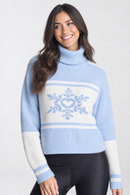 Snowflake on my Heart Blue Knit