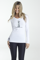 Single Chick White Tee