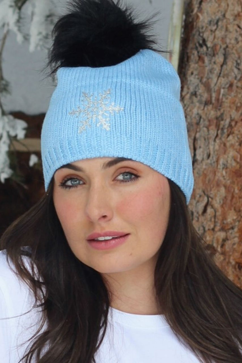 Snuxe Luxe SILVER SNOWFLAKE Beanie